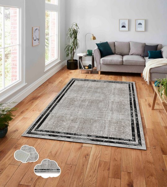 ASIR Koberec (80 x 140) ASR CRPT-129 šedý a černý