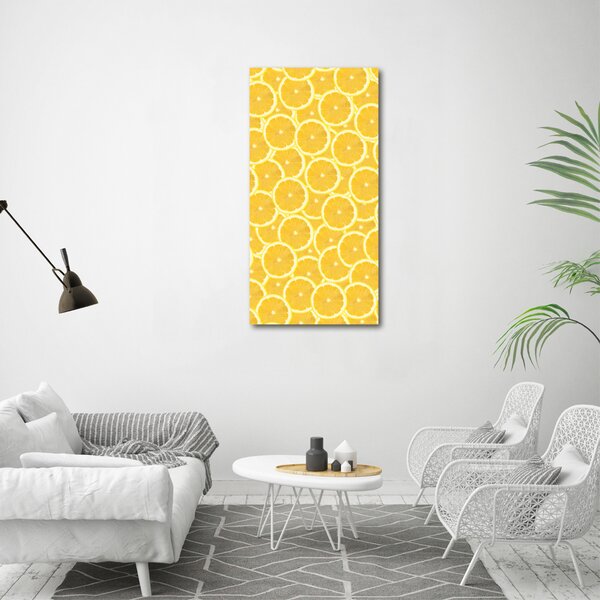 Vertikální Moderní obraz canvas na rámu Citrony ocv-138709638