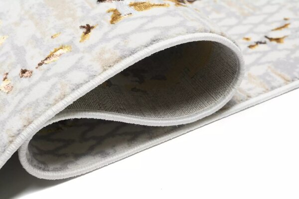 Makro Abra Kusový koberec GOLDEN MZ38K Moderní Klasický krémový hnědý Rozměr: 80x150 cm