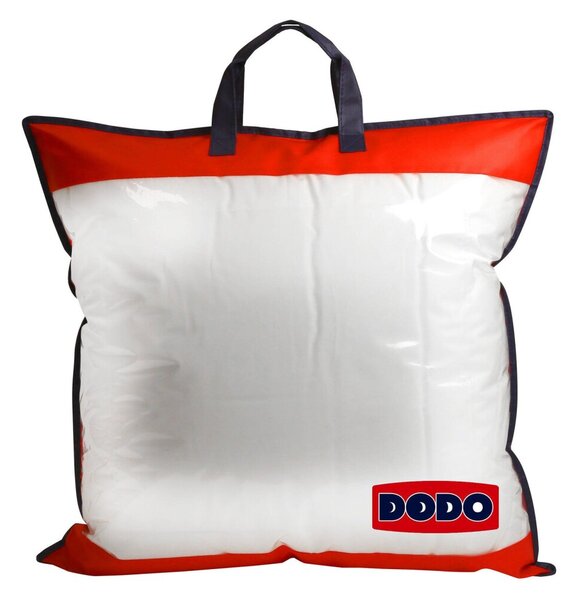 Eco-friendly polštář Suprelle Blue Dodo® z bio bavlny, tvrdý bílá 60x60 cm