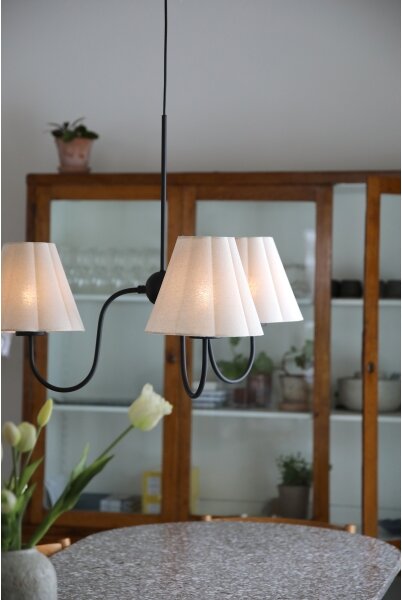 Markslöjd 109172 - Lustr na lanku VEYA 3xE14/40W/230V pr. 90 cm len/černá
