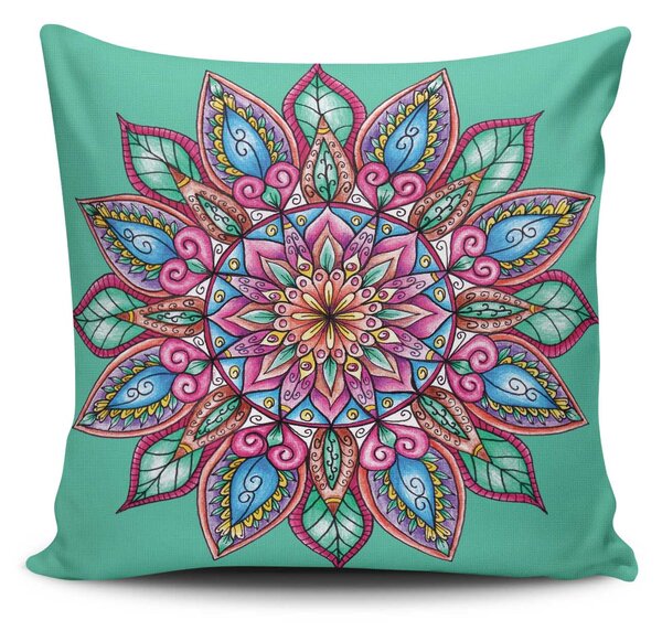 ASIR Polštář MANDALA-11 tyrkysová mandala
