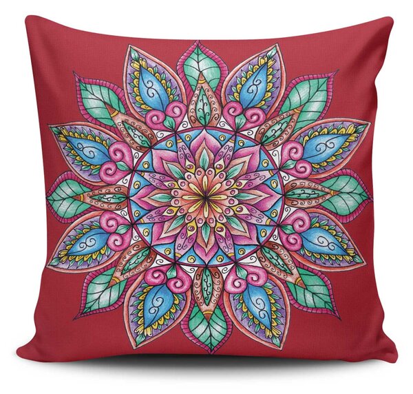 ASIR Polštář MANDALA-12 červená mandala
