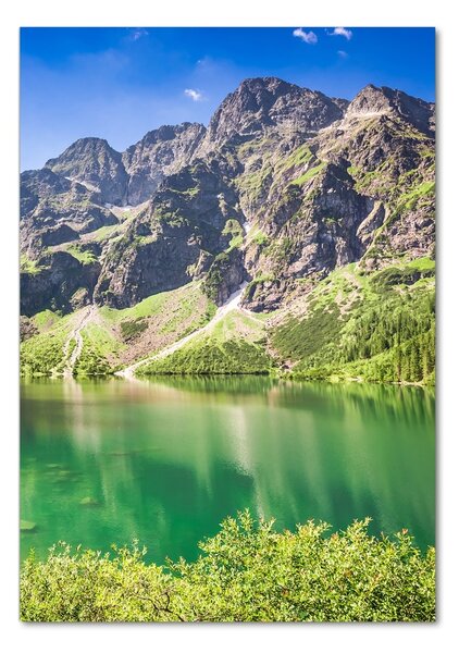 Vertikální Fotoobraz na skle Mořské oko Tatry osv-148762187