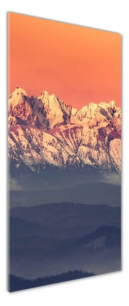 Vertikální Foto obraz fotografie na skle Panorama Tatry osv-158378613