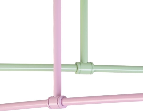 Přisazený lustr CAMBRIDGE 4xE27/15W/230V zelená/růžová