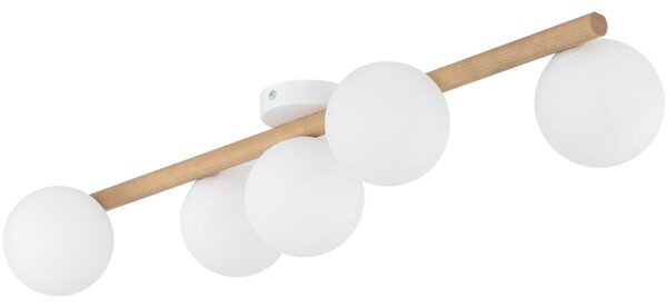 Stropní svítidlo ELYON 5xG9/40W/230V bílá/borovice