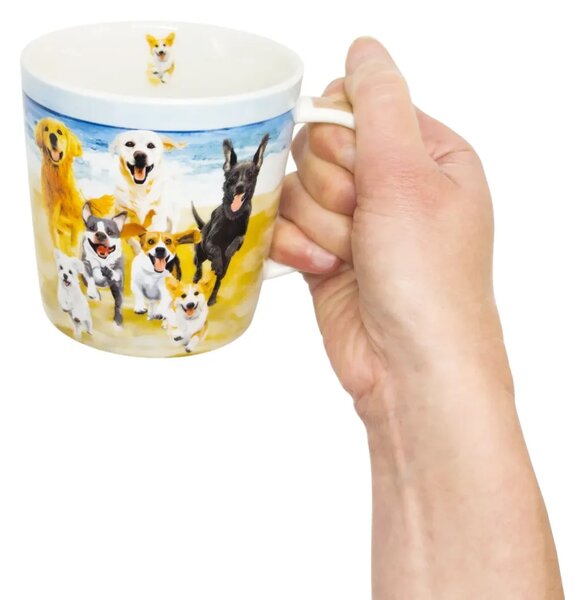 Hrnek Vypusťte hafany, PPD, 400 ml, motiv psů, dárková krabička