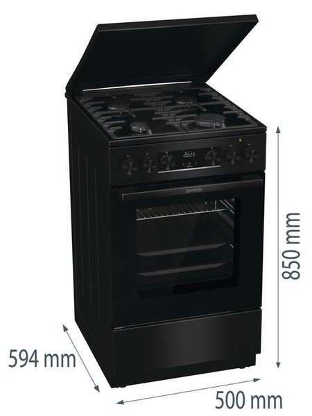 Kombinovaný sporák Gorenje MEKS5141BM