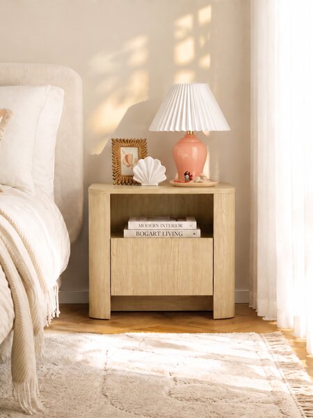 Noční stolek Sorrenti 58 cm – dub Vicenza