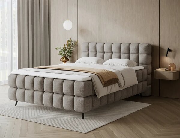 Kontinentální postel Sabrina 140x200, kapučíno (royal 20)
