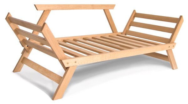 MarLiving Rozkládací futonová pohovka BREEZIO 02 170 cm z masivu/hnědá