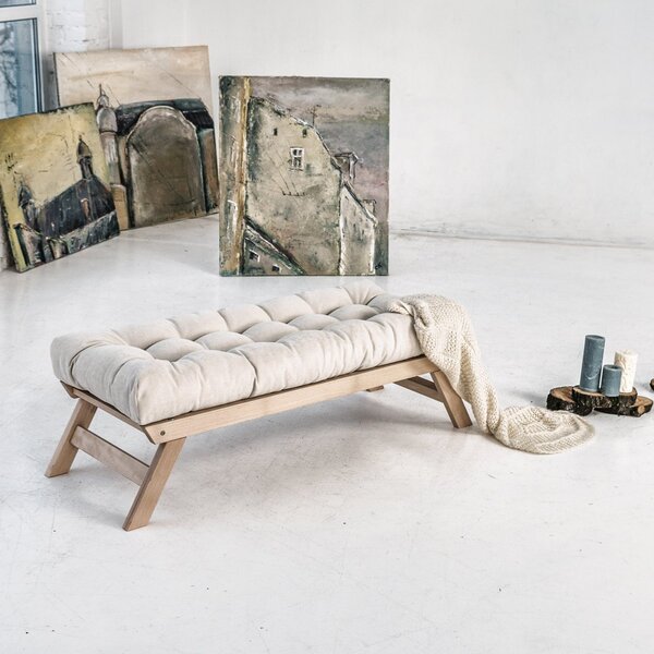 MarLiving Lavice BREEZIO 02 140 cm z masivu/oranžová