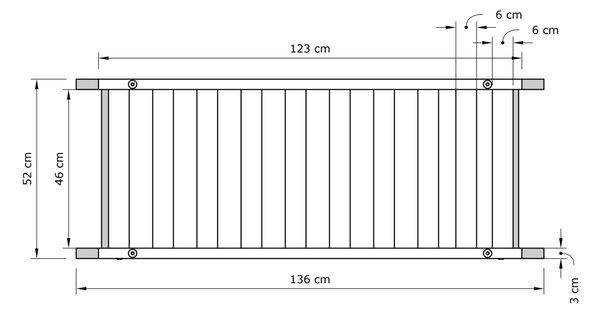 MarLiving Lavice BREEZIO 02 140 cm z masivu/oranžová