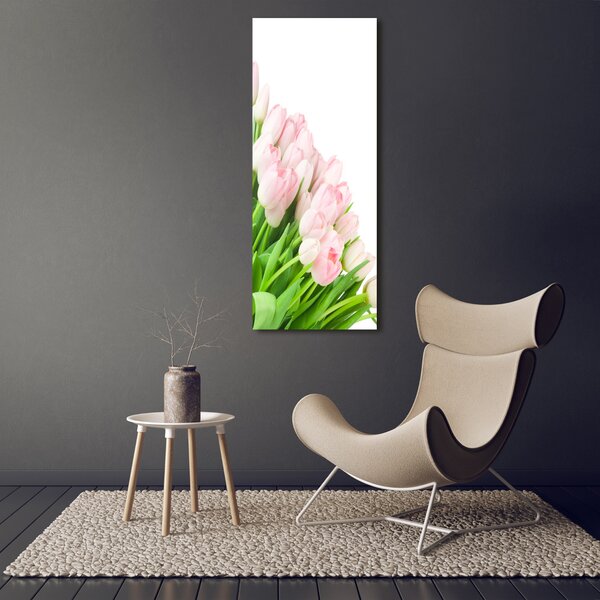 Vertikální Foto obraz na plátně Růžové tulipány ocv-22467427