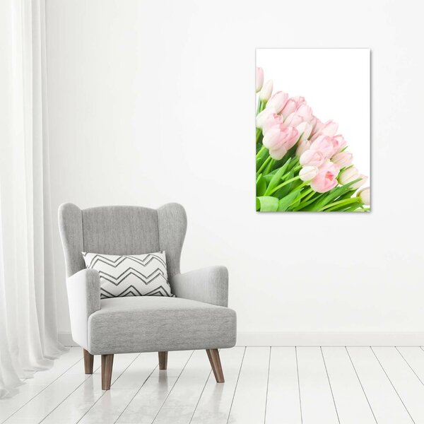 Vertikální Foto obraz na plátně Růžové tulipány ocv-22467427