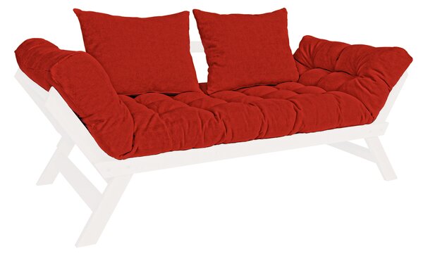 MarLiving Rozkládací futonová pohovka BREEZIO 02 170 cm z masivu/červená