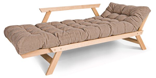 MarLiving Rozkládací futonová pohovka BREEZIO 02 170 cm z masivu/béžová