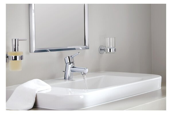 GROHE Essentials - Dávkovač tekutého mýdla s držákem, Chrom 40448001