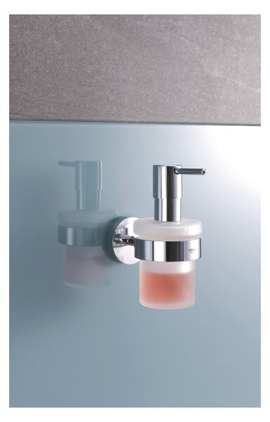 GROHE Essentials - Dávkovač tekutého mýdla s držákem, Chrom 40448001