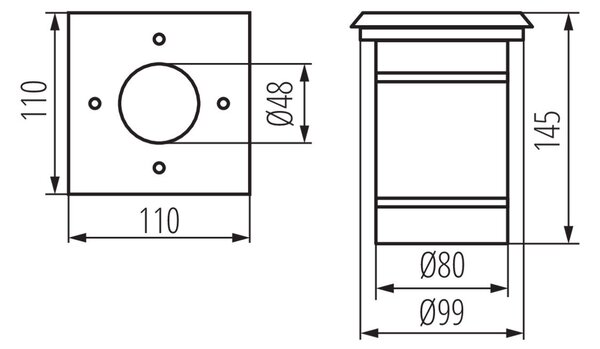 BERG DL-10L Nájezdové svítidlo