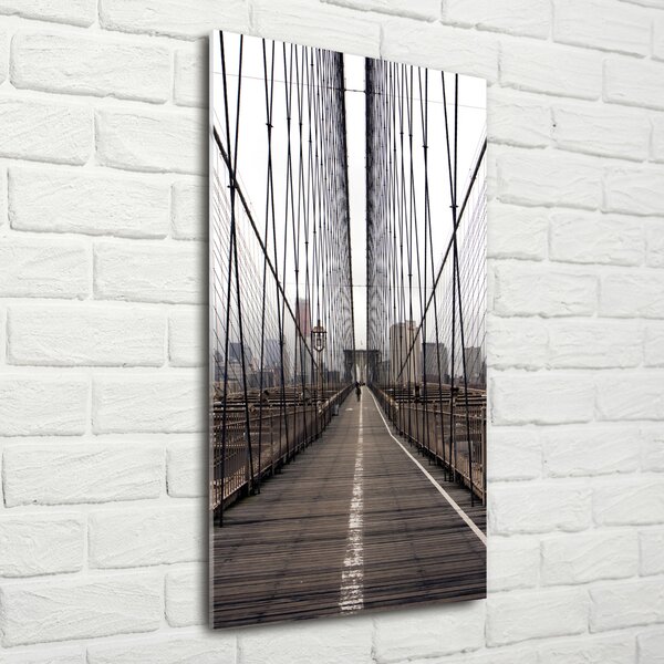 Vertikální Foto obraz skleněný svislý Brooklynský most osv-24812504