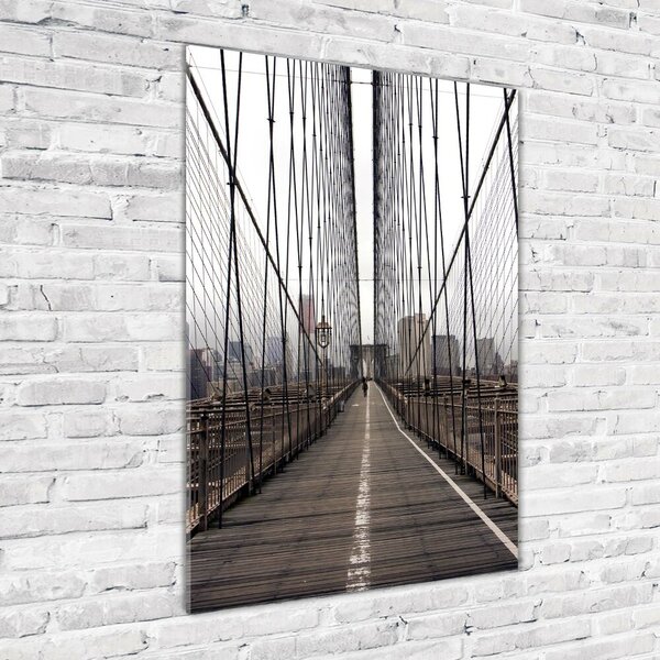Vertikální Foto obraz skleněný svislý Brooklynský most osv-24812504