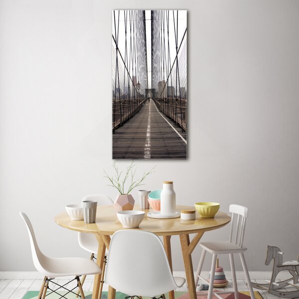 Vertikální Foto obraz skleněný svislý Brooklynský most osv-24812504
