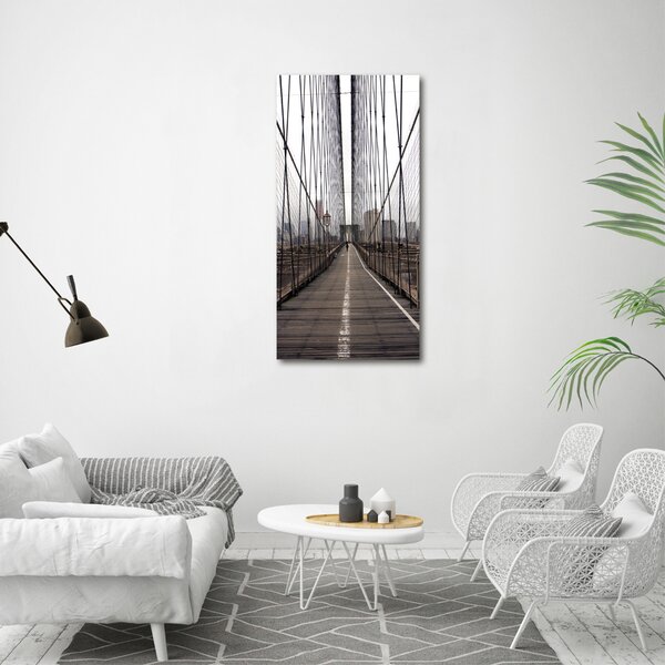 Vertikální Foto obraz skleněný svislý Brooklynský most osv-24812504
