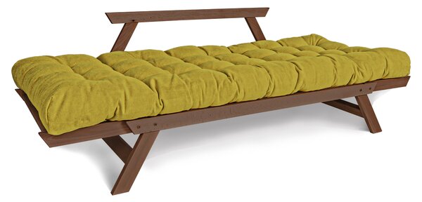 MarLiving Rozkládací futonová pohovka BREEZIO 03 170 cm z masivu/zelená