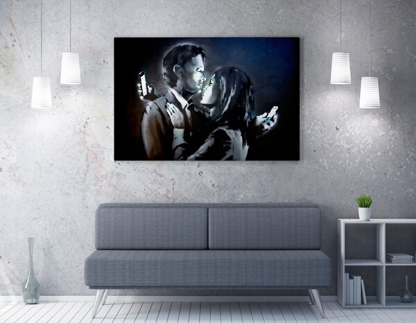 ASIR Obraz na plátně (70 x 100) Banksy Street Art – vzdáleni