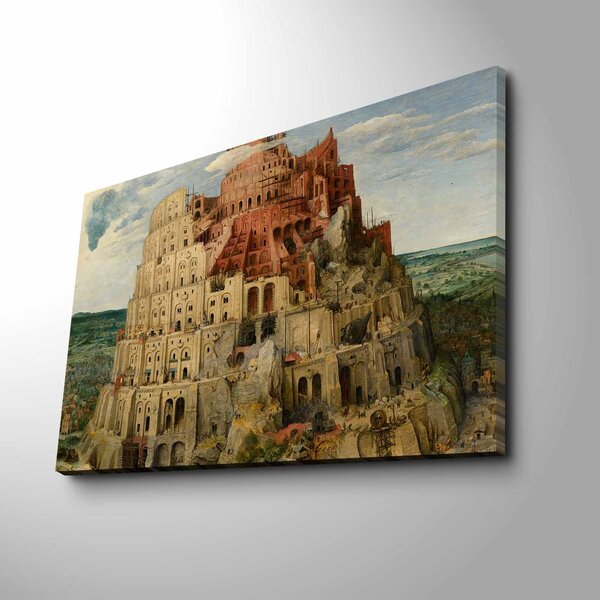 ASIR Obraz na plátně Pieter Bruegel -Velká věž Babilonská