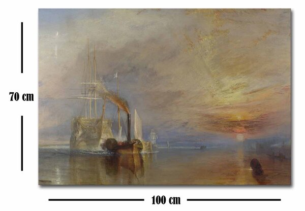 ASIR Obraz na plátně J. M. W. Turner – Bojující Temeraire