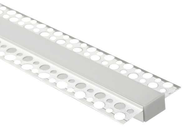 Hliníkový LED PROFIL 2m matné široké stínidlo pro 17mm karton GK ECOLIGHT