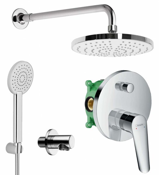 Hansgrohe HG SET Logis E2 - Sprchový systém pod omítku - páková baterie kompletní sada, chrom