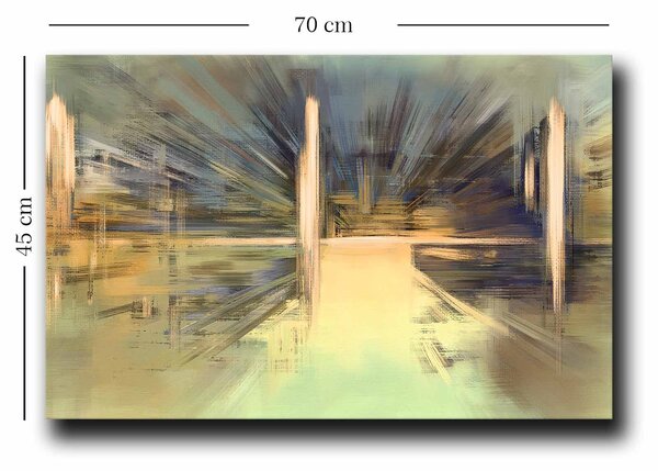 ASIR Obraz na plátně ArtGALINI – žlutá a zelená abstrakce