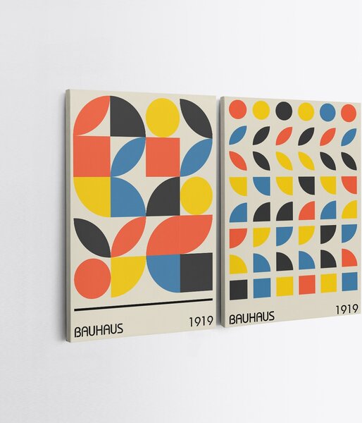 ASIR Set obrazů na plátně 2 ks ( 50 x 70 cm) Bauhaus