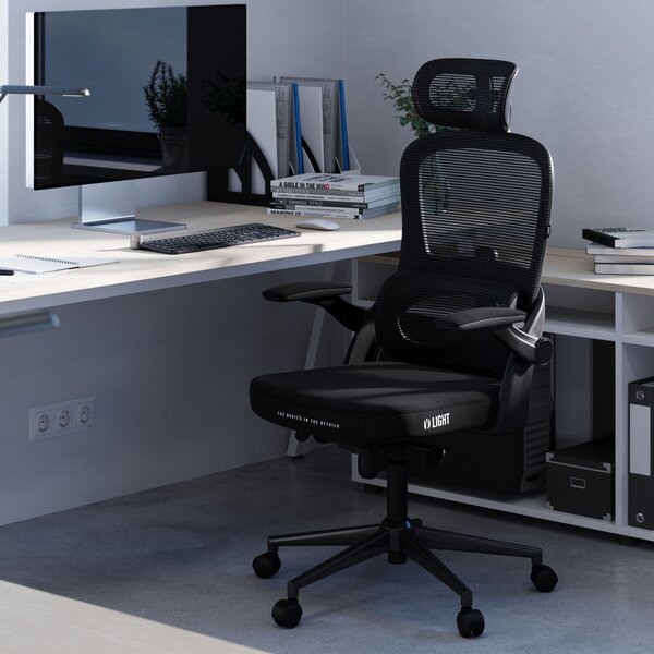 Ergonomická kancelářská židle Diablo V-Light: černá