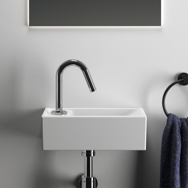Ideal Standard i.life S - Umyvátko 370x210 mm, otvor vlevo, bílá E211301