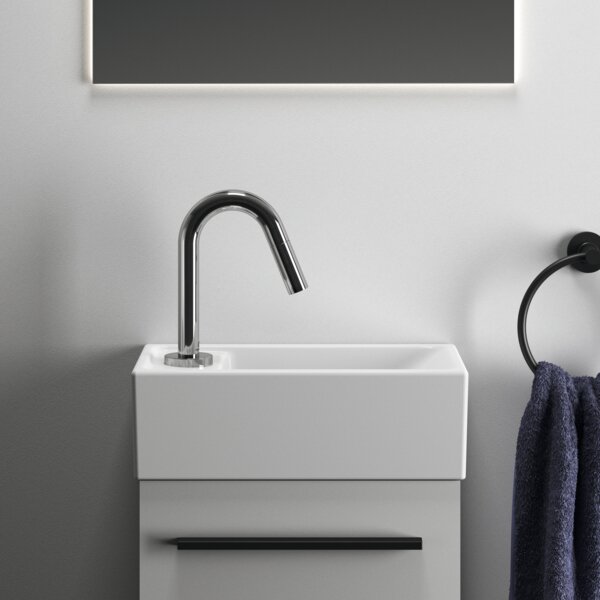 Ideal Standard i.life S - Umyvátko 370x210 mm, otvor vlevo, bílá E211301