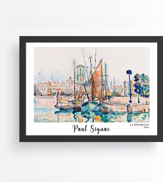 ASIR Obraz v rámu Paul Signac PŘÍSTAV