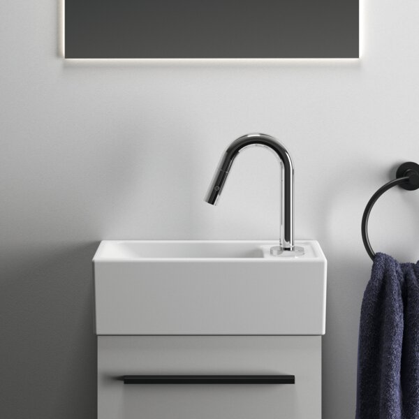 Ideal Standard i.life S - Umyvátko 370x210 mm, otvor vpravo, bílá E211201