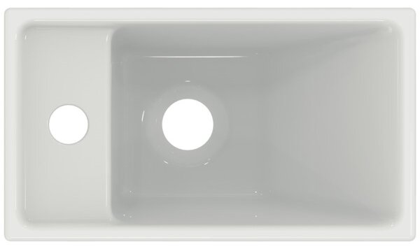 Ideal Standard i.life S - Umyvátko 370x210 mm, otvor vlevo, bílá E211301