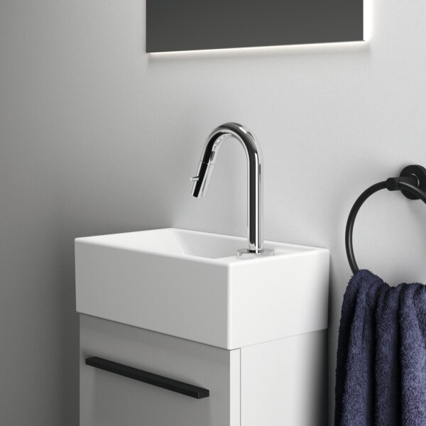 Ideal Standard i.life S - Umyvátko 370x210 mm, otvor vpravo, bílá E211201