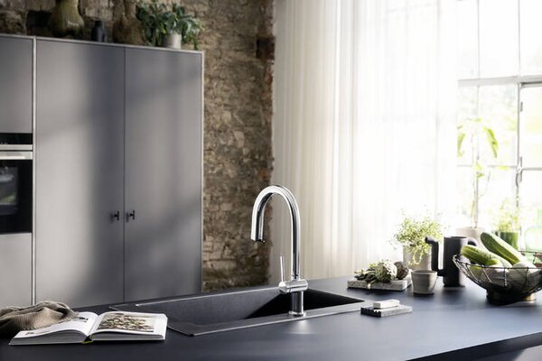 Hansgrohe Aqittura M91 SodaSystem 210, vytažitelný výtok, 1jet, sBox, chrom 76836000