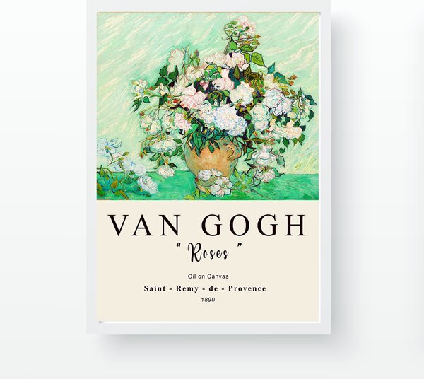 ASIR Obraz v rámu Van Gogh RŮŽE