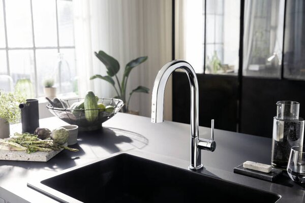 Hansgrohe Aqittura M91 SodaSystem 210, vytažitelný výtok, 1jet, sBox, chrom 76836000