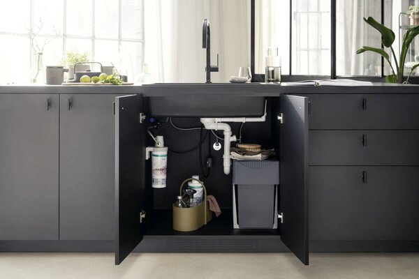 Hansgrohe Aqittura M91 FilterSystem 210, vytažitelný výtok, 1jet, sBox, startovací sada, chrom 76800000