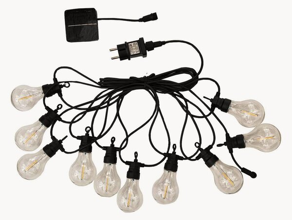 Solární světelný LED řetěz Party Clear