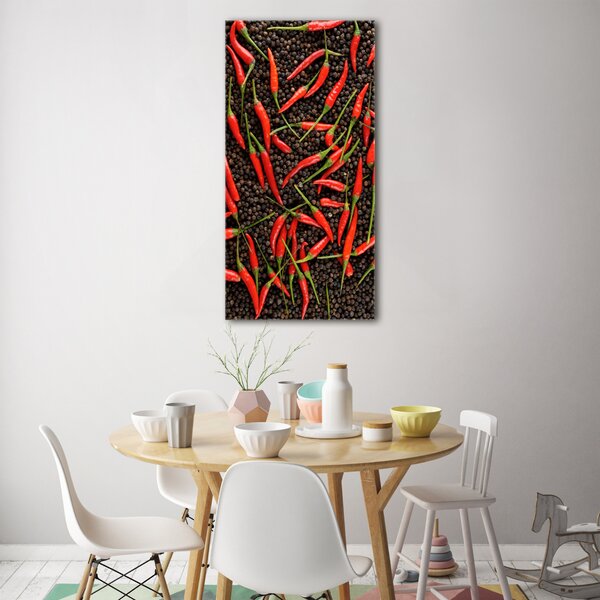 Vertikální Foto obraz skleněný svislý Chilli papričky osv-35225615